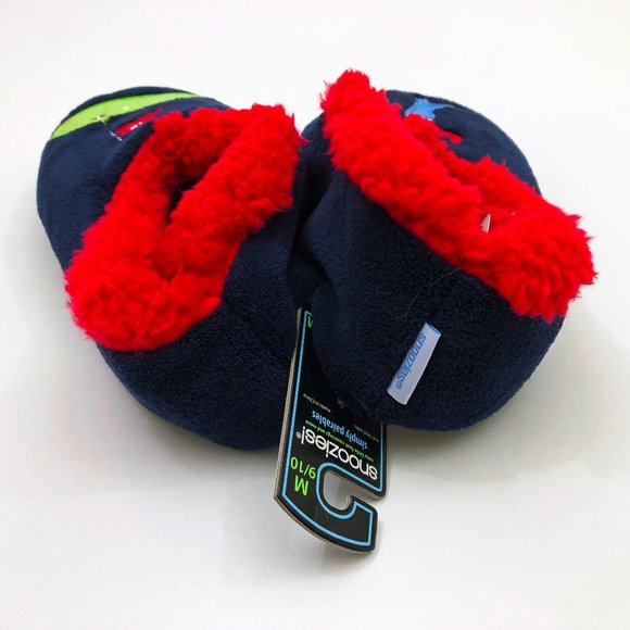 NWT Snoozies Men's Slippers Golf the 18th Hole Medium 9/10 Dark Navy Blue - Picture 3 of 5